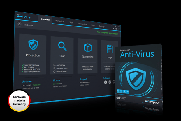 Ashampoo Anti-Virus 2024.5.5 Crack & License Key 101 ٪ العمل